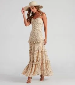 Windsor. Swept Away Floral Ruffled Maxi Dress -Formal Dresses Online Shop 05101 1101 4 7f1fdca6 1153 4a7f a9ff 1ef955bd4e3c