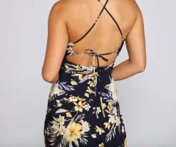 Windsor. Dreamy Floral Asymmetrical Midi Dress -Formal Dresses Online Shop 05101 1113 5 1