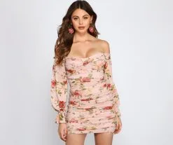 Windsor. Total Sweetheart Floral Mini Dress