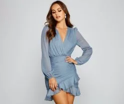 Windsor. Ruffled And Radiant Chiffon Dress 25 Windsor. Ruffled And Radiant Chiffon Dress -Formal Dresses Online Shop 05101 1232 1