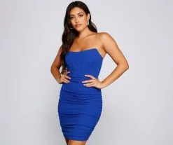 Windsor. PLACEHOLDER - Stunner Status Strapless Mini Dress