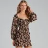 Windsor. Show Your Floral Smocked Chiffon Dress