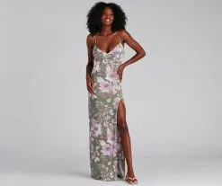 Windsor. Chasing Sunsets Floral Maxi Dress