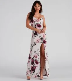 Windsor. Date Night Chic Floral Maxi Dress