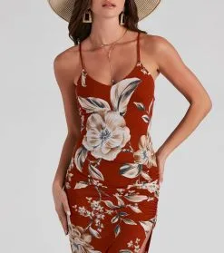 Windsor. Tropical Nights V-Neck Midi Dress -Formal Dresses Online Shop 05101 1455 4