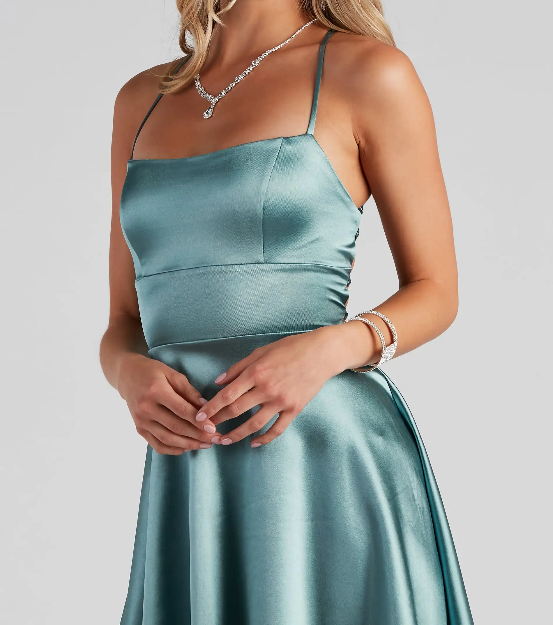 Windsor. A Moment In Satin Skater Dress 20 Windsor. A Moment In Satin Skater Dress - Image 18