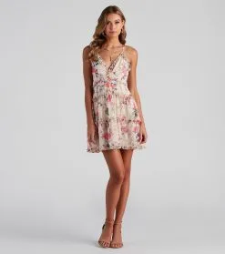 Windsor. Budding Romance Chiffon Skater Dress -Formal Dresses Online Shop 05101 1482 3