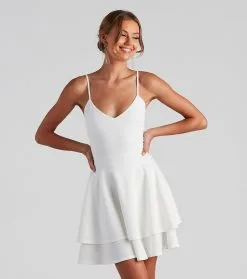 Windsor. Simply Adorable Layered Skater Dress -Formal Dresses Online Shop 05101 1524 1