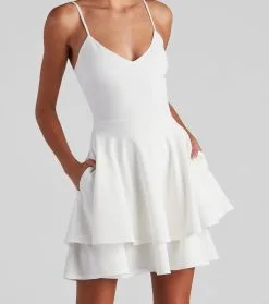 Windsor. Simply Adorable Layered Skater Dress -Formal Dresses Online Shop 05101 1524 5