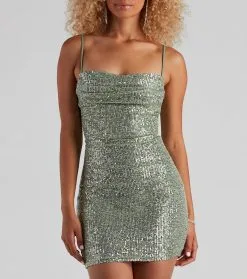 Windsor. Glisten And Glow Sequin Mini Dress -Formal Dresses Online Shop 05101 1577 4