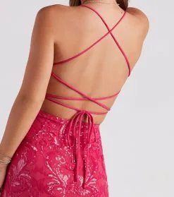 Windsor. Gorgeous Shine Sequin Mini Dress -Formal Dresses Online Shop 05101 1590 4