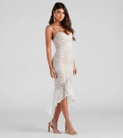 Windsor. Timelessly Chic High Low Lace Dress -Formal Dresses Online Shop 05101 1604 3 f3c64c71 73a9 4d86 b077 76946ac0cbc7