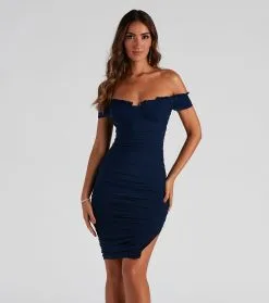 Windsor. Sweet And Sultry Vibes Mesh Midi Dress