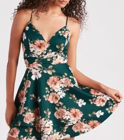 Windsor. Blossom With Beauty Floral Skater Dress -Formal Dresses Online Shop 05101 1692 4