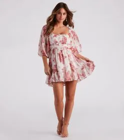 Windsor. Sunday Girl Floral Chiffon Skater Dress -Formal Dresses Online Shop 05101 1706 3 282b576f f40d 4a03 adfa efc916b0ea54