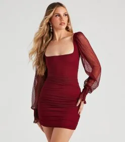 Windsor. She's Lovely Chiffon Mesh Mini Dress -Formal Dresses Online Shop 05101 1849 1 1