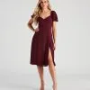 Windsor. Sweet Harmony Chiffon Midi Dress