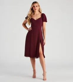 Windsor. Sweet Harmony Chiffon Midi Dress