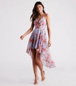 Windsor. Sugar And Spice Floral High-Low Dress -Formal Dresses Online Shop 05101 1968 1