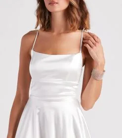 Windsor. A Moment In Satin Skater Dress -Formal Dresses Online Shop 05101 2043 4 1