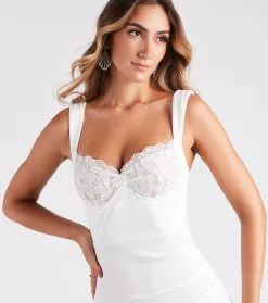 Windsor. Chic To Be Lace Crepe Mini Dress -Formal Dresses Online Shop 05101 2122 4