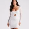 Windsor. Sweet Romance Long Sleeve Lace Mini Dress -Formal Dresses Online Shop 05101 2157 1