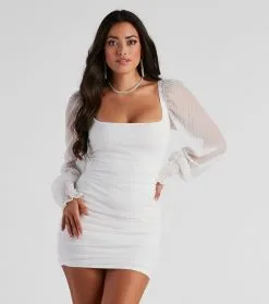 Windsor. She's Lovely Chiffon Mesh Mini Dress -Formal Dresses Online Shop 05101 2209 1 1