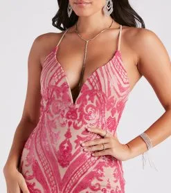 Windsor. Sultry Radiance Sequin Bodycon Mini Dress -Formal Dresses Online Shop 05101 2221 4