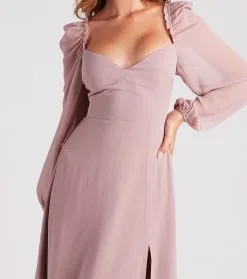 Windsor. Sheer Beauty Chiffon Slit Maxi Dress 13 Windsor. Sheer Beauty Chiffon Slit Maxi Dress -Formal Dresses Online Shop 05101 2240 4