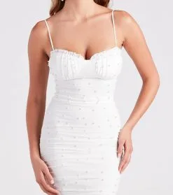 Windsor. Statement Pearls Sweetheart Mini Dress -Formal Dresses Online Shop 05101 2364 4 e433f053 8bc8 49f7 a24d eeb2519a175d