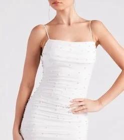 Windsor. So Much Class Faux Pearl Mini Dress -Formal Dresses Online Shop 05101 2378 4