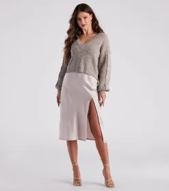 Windsor. Rendezvous In Satin Slip Midi Dress -Formal Dresses Online Shop 05101 2383 5