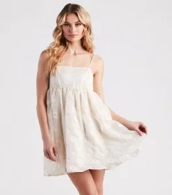 Windsor. Feeling Playful In Floral Babydoll Dress