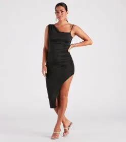 Windsor. First Class Cowl Neck Midi Dress -Formal Dresses Online Shop 05101 2479 3