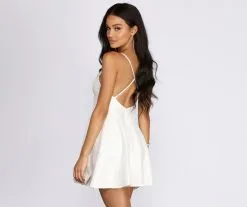 Windsor. Pearl Finish Lace Skater Dress -Formal Dresses Online Shop 05101 7955 4 1