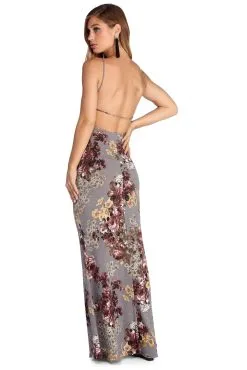 Windsor. Floral Frenzy Open Back Maxi