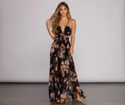 Windsor. Tea Garden Floral Maxi Dress -Formal Dresses Online Shop 05102 0077 4