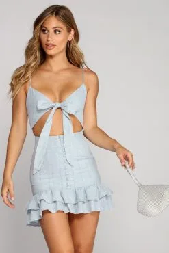 Windsor. Ready To Ruffle Mini Dress