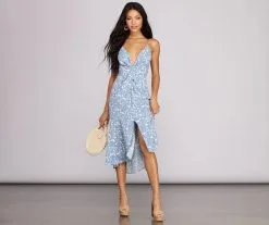 Windsor. Floral In Love Midi Dress -Formal Dresses Online Shop 05102 0209 4