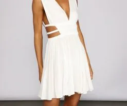 Windsor. Lovely In Linen Sleeveless Skater Dress -Formal Dresses Online Shop 05102 0241 3 12d60303 2ac6 48e9 accd aa3c8706930b