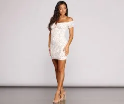 Windsor. Smocked In Ruffles Mini Dress -Formal Dresses Online Shop 05102 0298 3 fd3cc4f1 d5dc 4a48 a811 189420185244