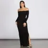 Windsor. Knits An Essential Off Shoulder Maxi Dress -Formal Dresses Online Shop 05102 0354 1 70a3c756 796b 4cc7 82e2 1d7cffc6f0d2