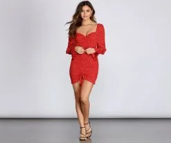 Windsor. Floral Flair Smocked Mini Dress -Formal Dresses Online Shop 05102 0393 3