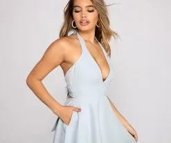 Windsor. Flirty And Flowy Halter Skater Dress -Formal Dresses Online Shop 05102 0488 5 399fcbe8 17ce 47cb 8d50 d1930d569620