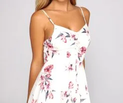 Windsor. Simply Stunning Floral Chiffon Skater Dress -Formal Dresses Online Shop 05102 0545 4