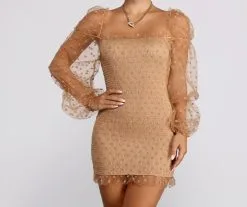 Windsor. Posh In Polka Dot Smocked Mini Dress -Formal Dresses Online Shop 05102 0807 1 1