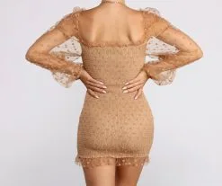 Windsor. Posh In Polka Dot Smocked Mini Dress -Formal Dresses Online Shop 05102 0807 2 1