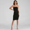 Windsor. She's A Showstopper Ruched Midi Dress