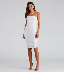 Windsor. She's A Showstopper Ruched Midi Dress 36 Windsor. She's A Showstopper Ruched Midi Dress -Formal Dresses Online Shop 05102 0849 3