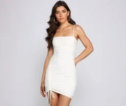 Windsor. All Eyes On Me Eyelet Mini Dress